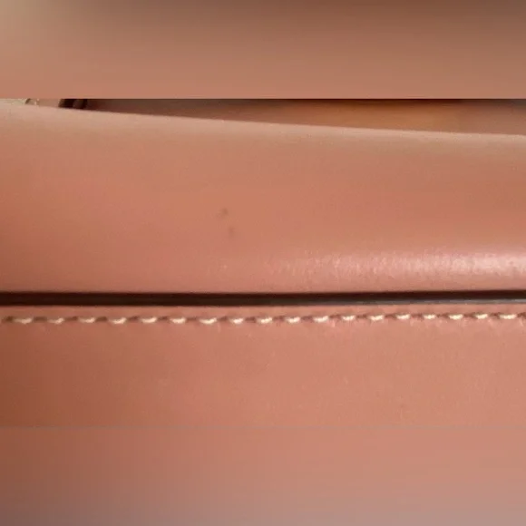 TORY BURCH LEATHER AND SUEDE SMALL TOP HANDLE BAG